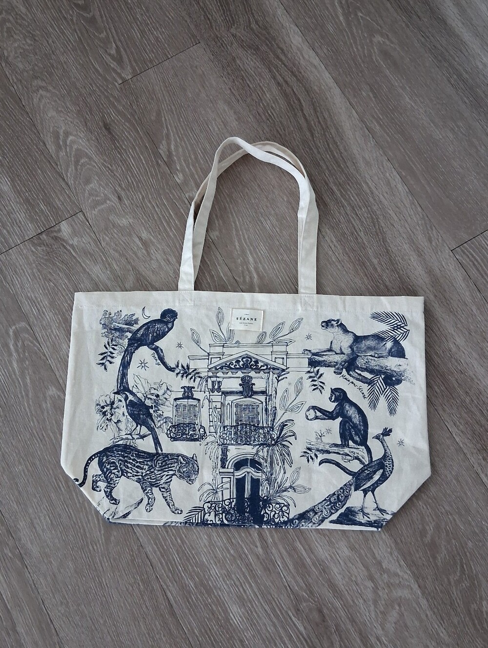 Sezane × Maia Bunge Paradiso Jungle Canvas Tote - Picture 14 of 15